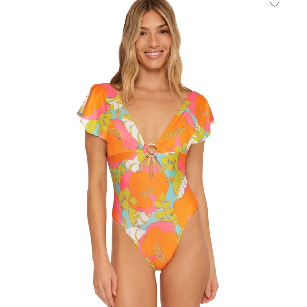 Gorgeous TRINA TURK Women's Playa De Flor One-piece Swimsuit Size 10, 12,14 NWT